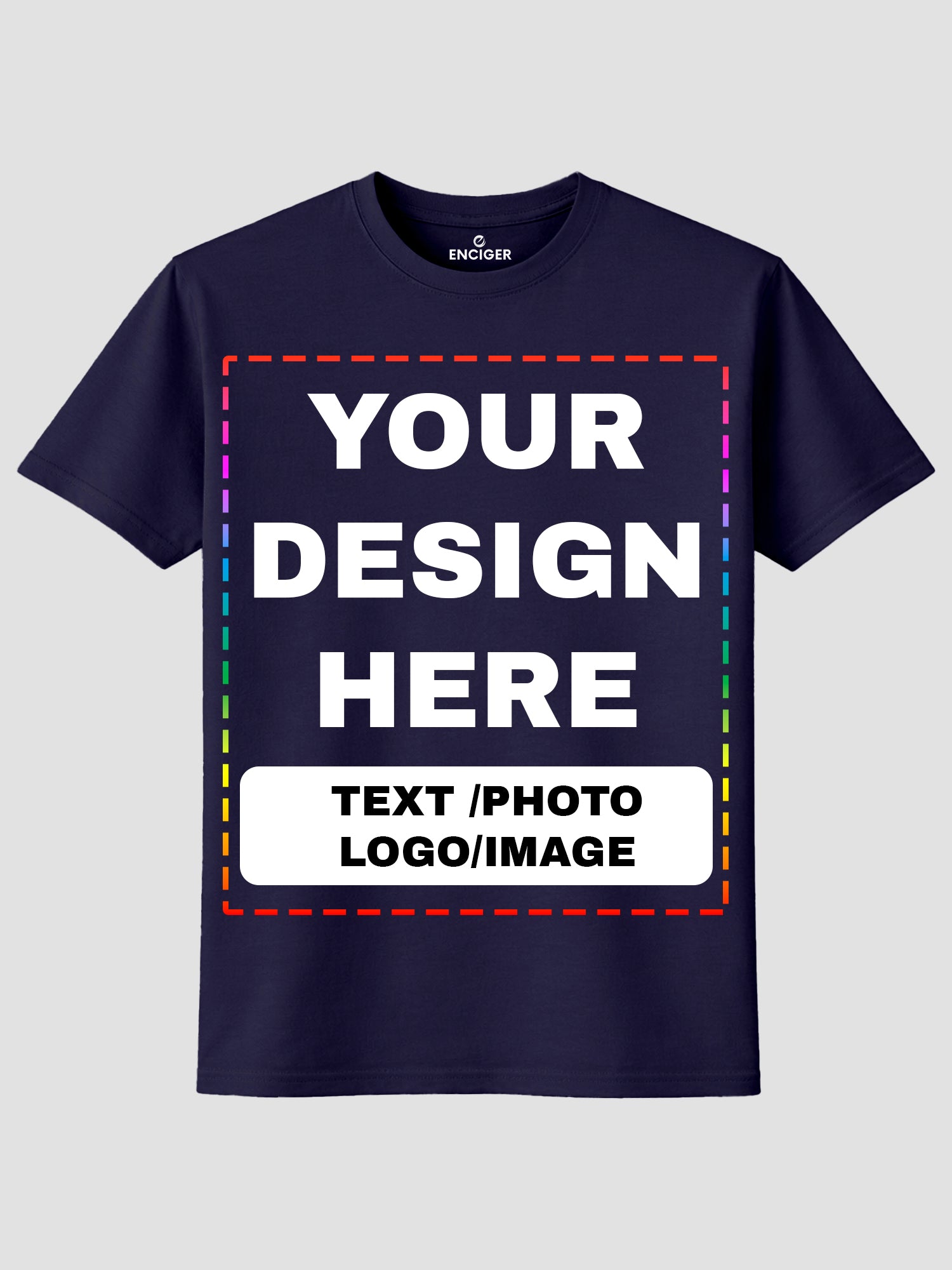 Men Custom Printed T Shirt Personalized Text Photo Logo Image