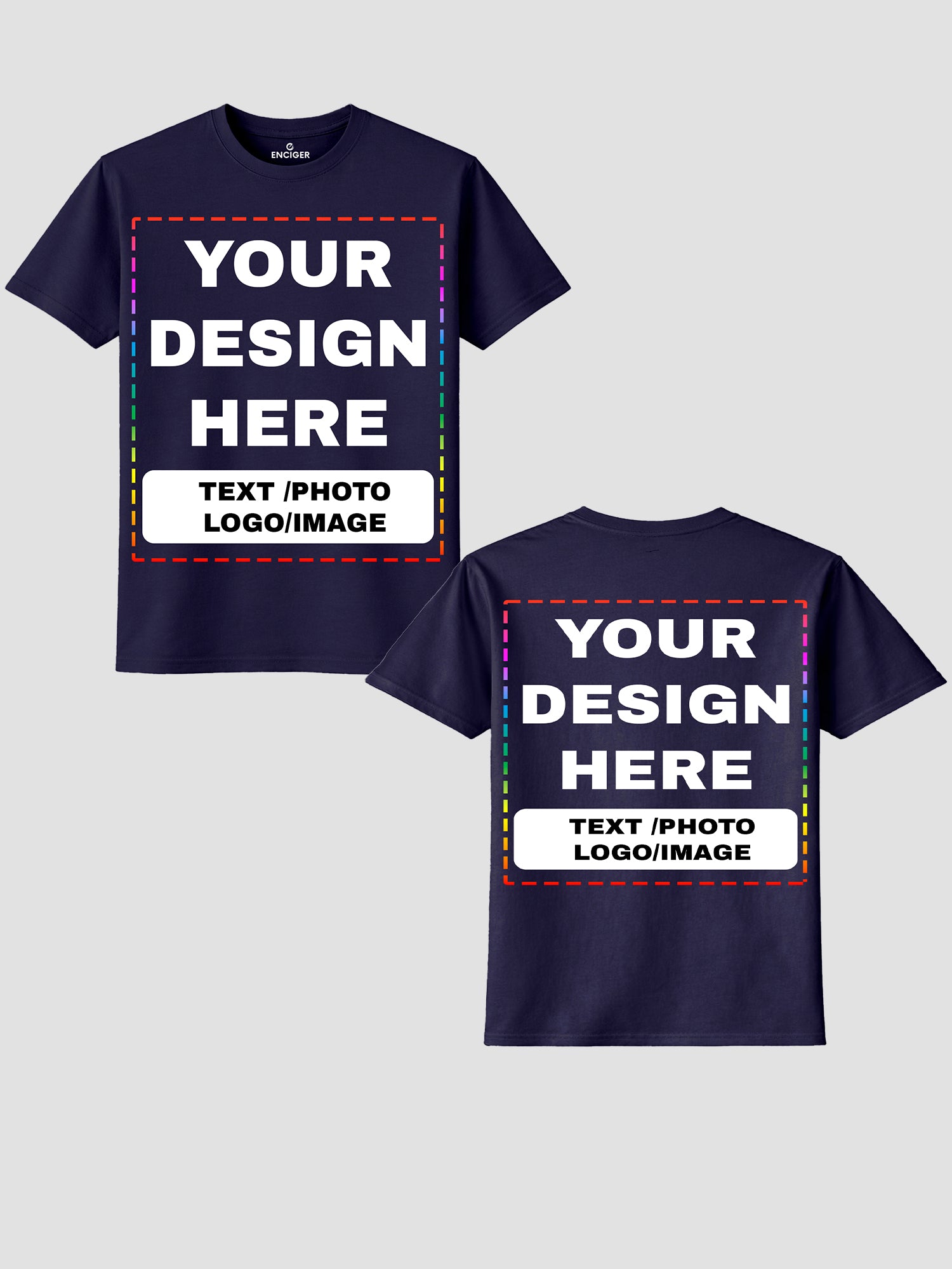 Men Custom Printed T Shirt Personalized Text Photo Logo Image