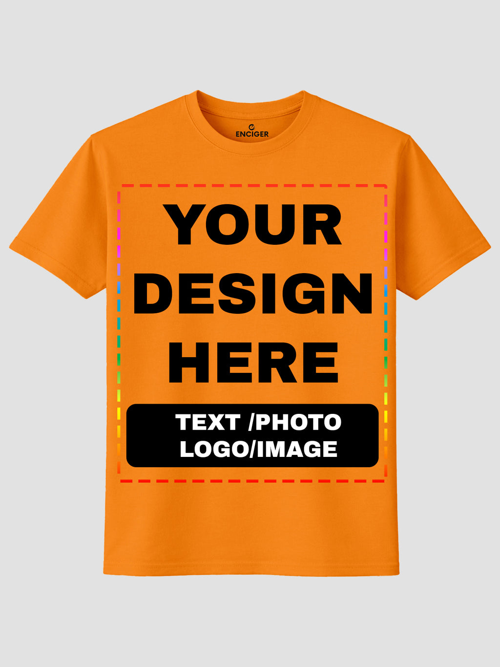 Men Custom Printed T Shirt Personalized Text Photo Logo Image