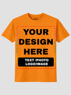Men Custom Printed T Shirt Personalized Text Photo Logo Image