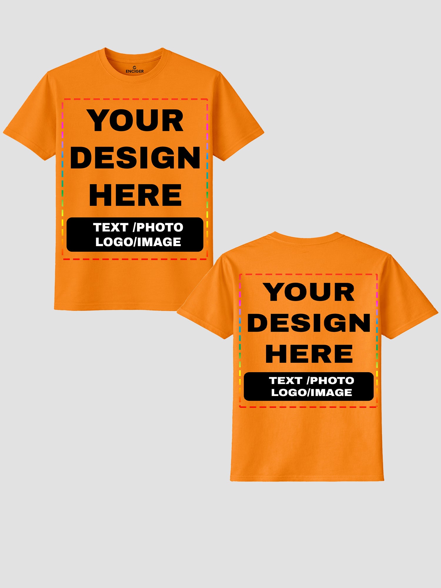 Men Custom Printed T Shirt Personalized Text Photo Logo Image