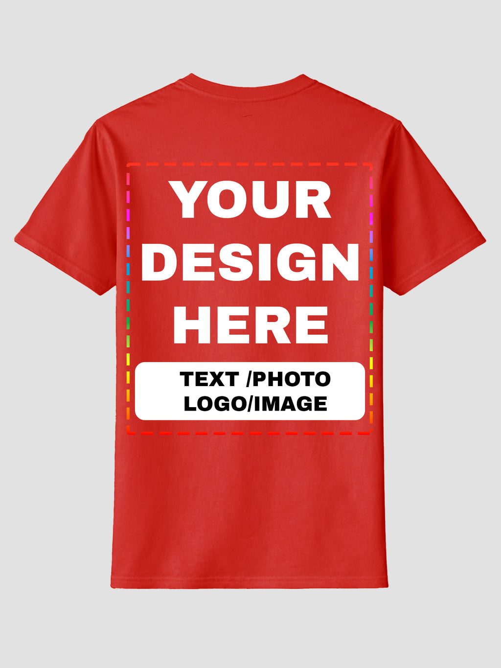 Men Custom Printed T Shirt Personalized Text Photo Logo Image
