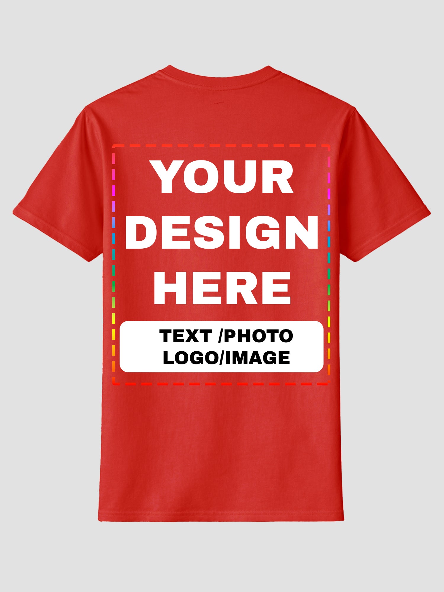 Men Custom Printed T Shirt Personalized Text Photo Logo Image