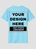 Men Custom Printed T Shirt Personalized Text Photo Logo Image
