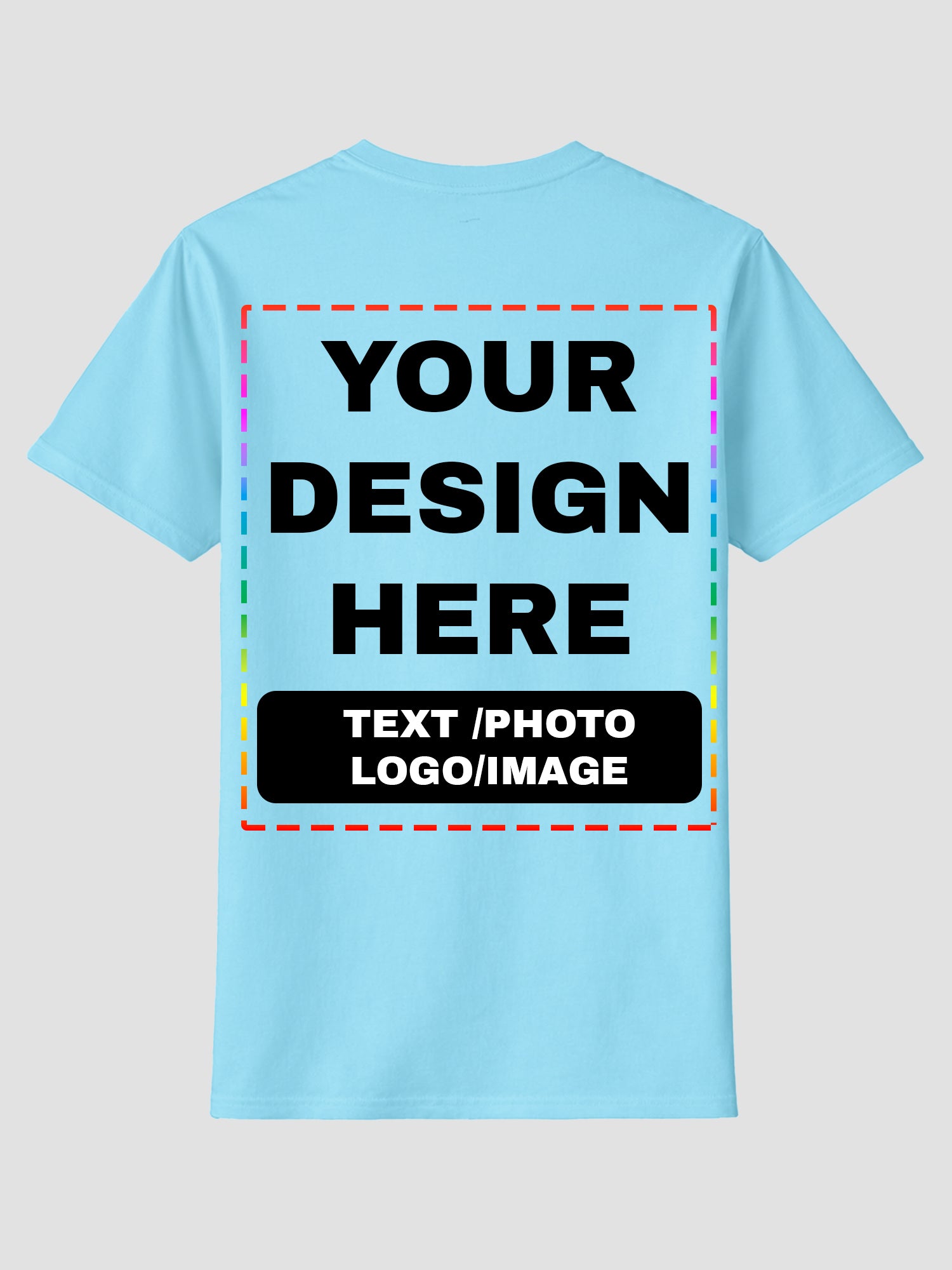 Men Custom Printed T Shirt Personalized Text Photo Logo Image