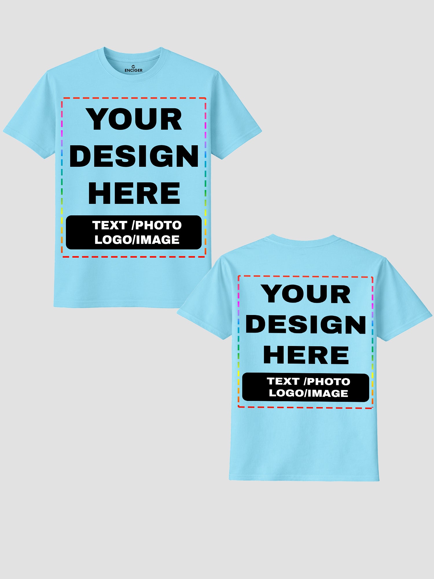 Men Custom Printed T Shirt Personalized Text Photo Logo Image