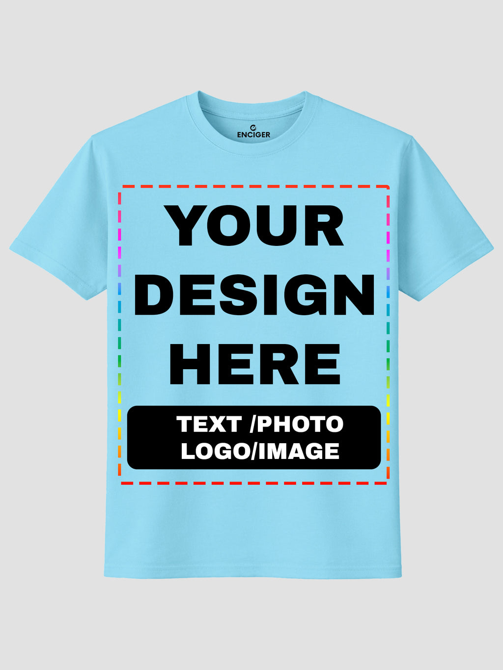 Men Custom Printed T Shirt Personalized Text Photo Logo Image