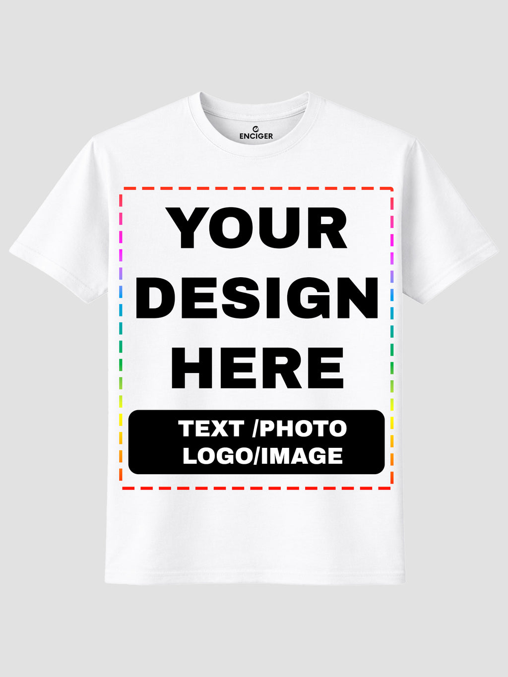 Men Custom Printed T Shirt Personalized Text Photo Logo Image