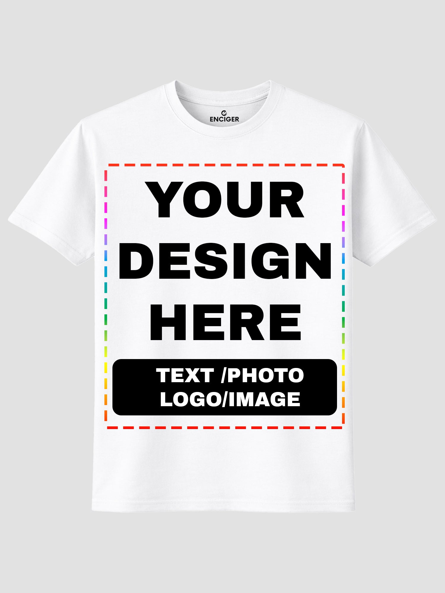 Men Custom Printed T Shirt Personalized Text Photo Logo Image