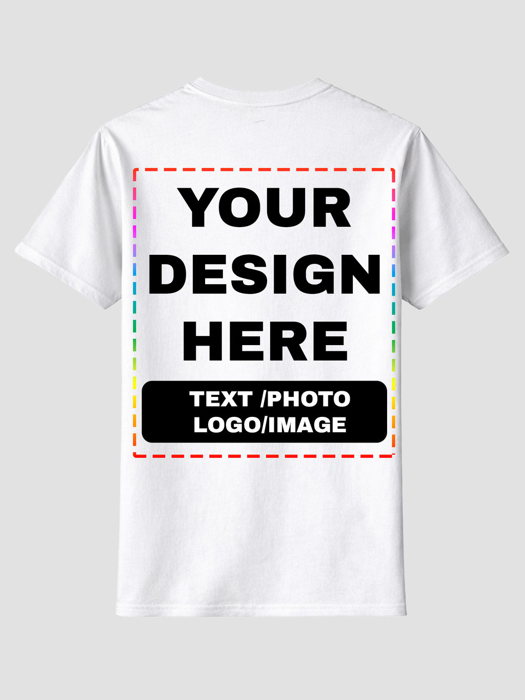 Men Custom Printed T Shirt Personalized Text Photo Logo Image