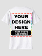Men Custom Printed T Shirt Personalized Text Photo Logo Image