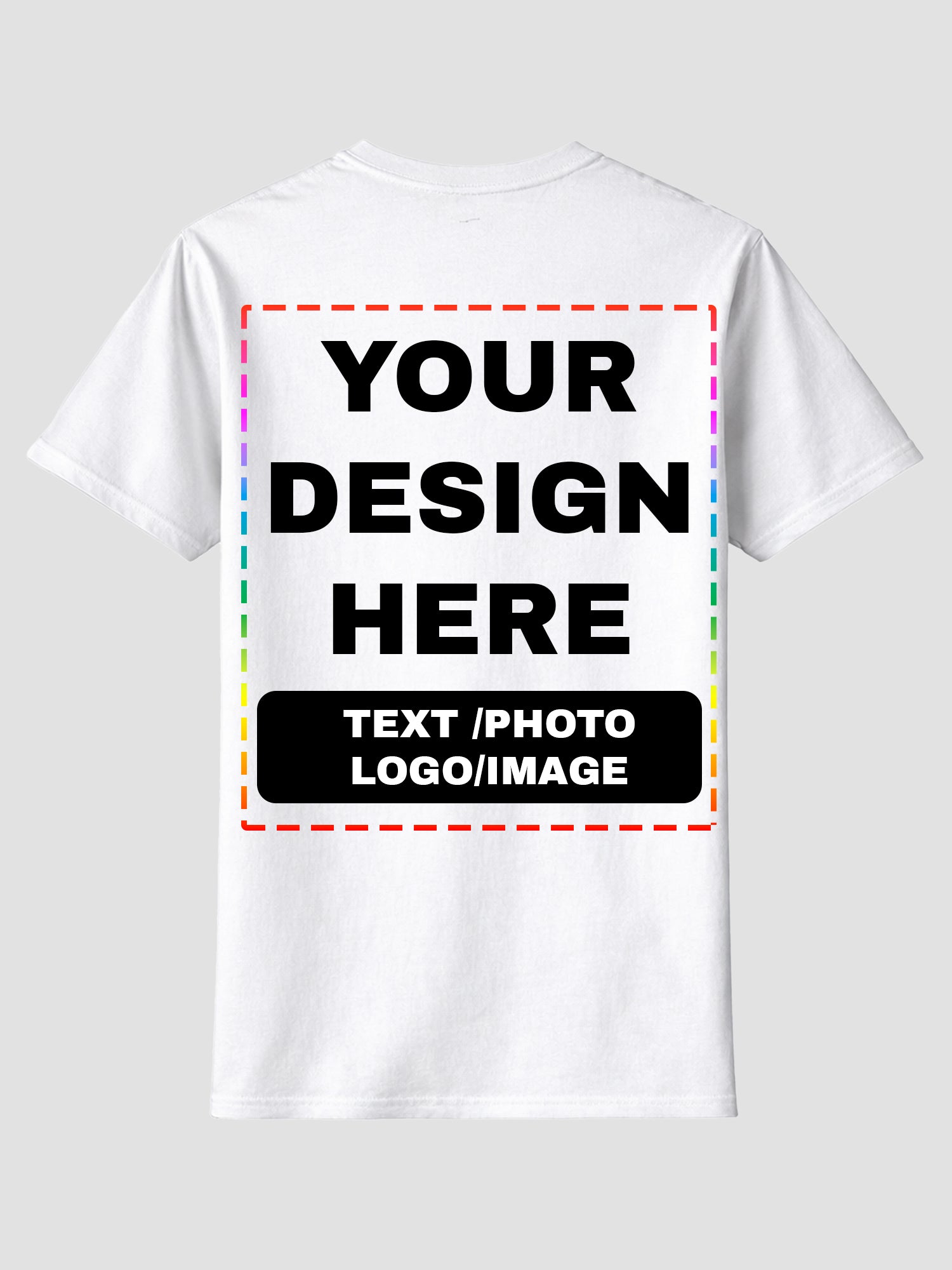 Men Custom Printed T Shirt Personalized Text Photo Logo Image