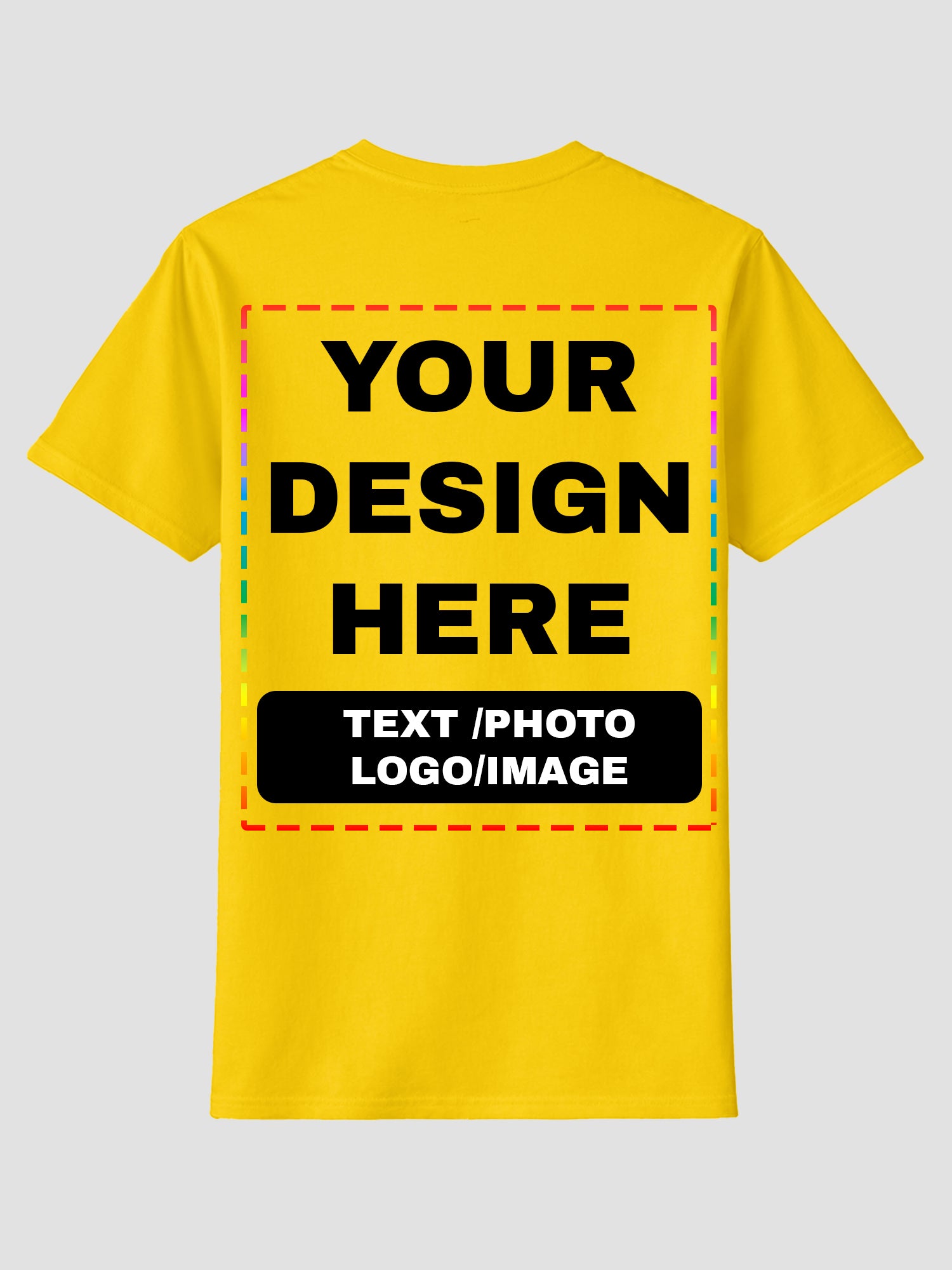 Men Custom Printed T Shirt Personalized Text Photo Logo Image