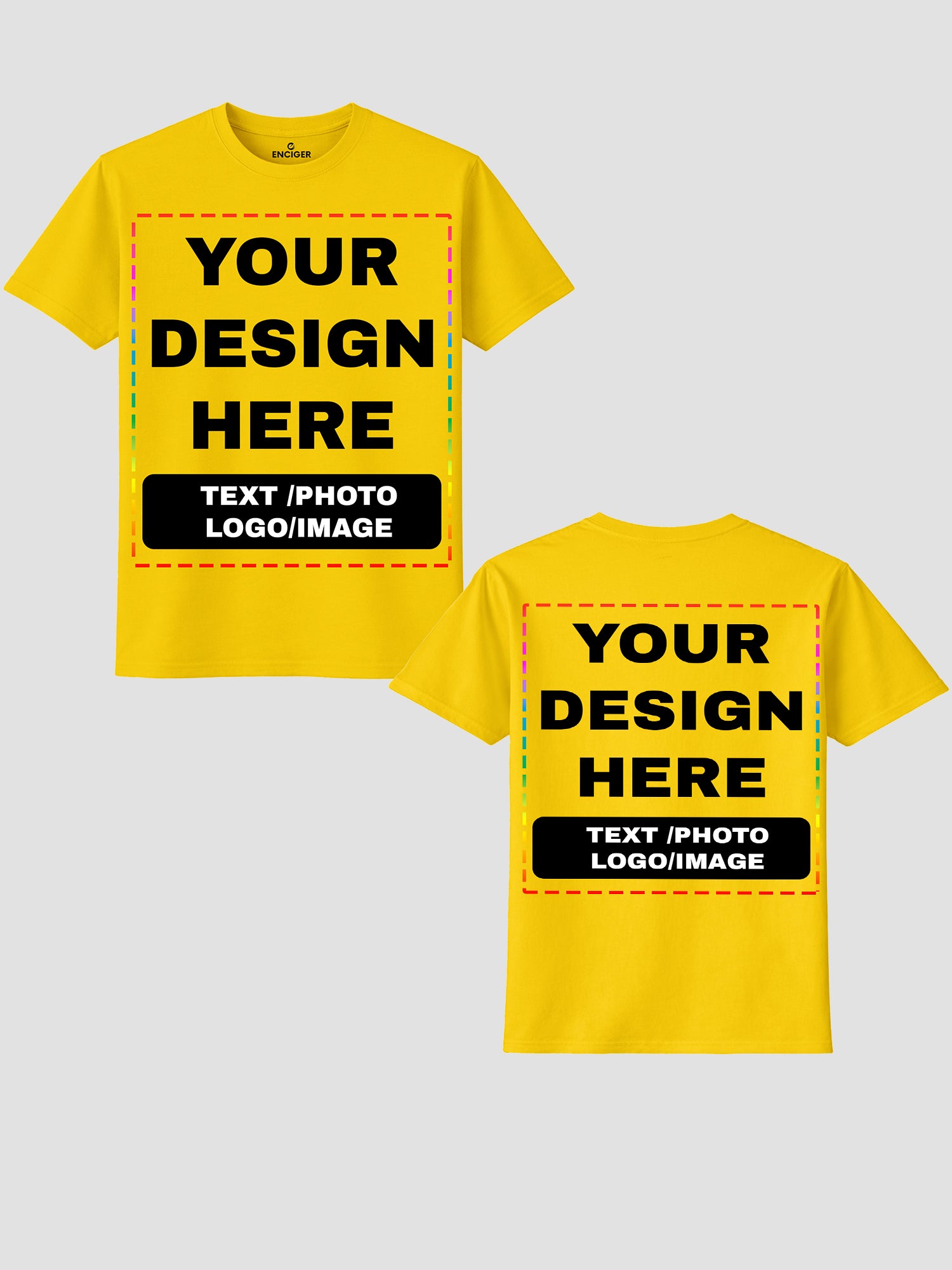 Men Custom Printed T Shirt Personalized Text Photo Logo Image