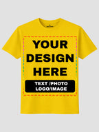 Men Custom Printed T Shirt Personalized Text Photo Logo Image