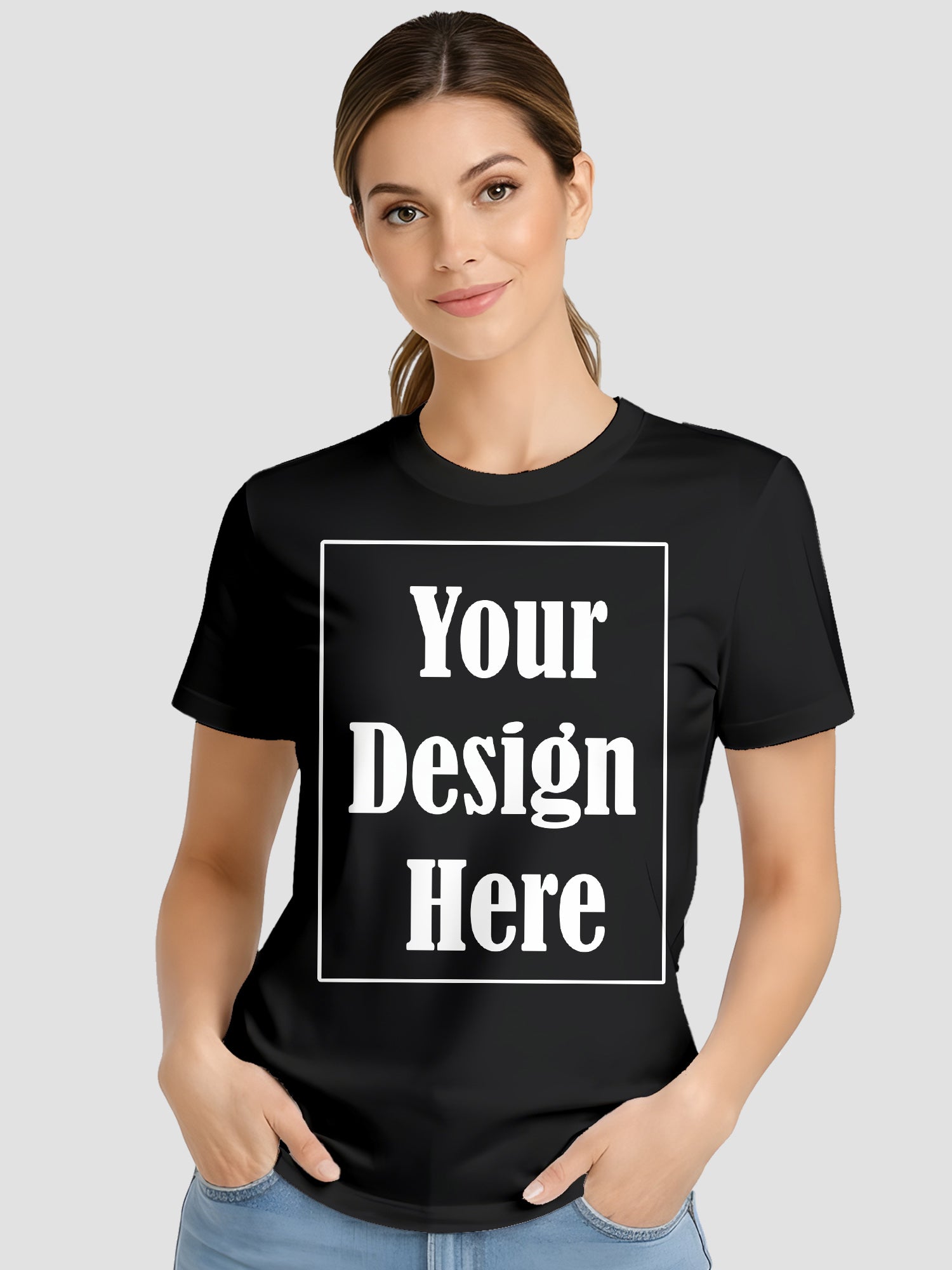 Women Custom Printed T Shirt Personalized Design