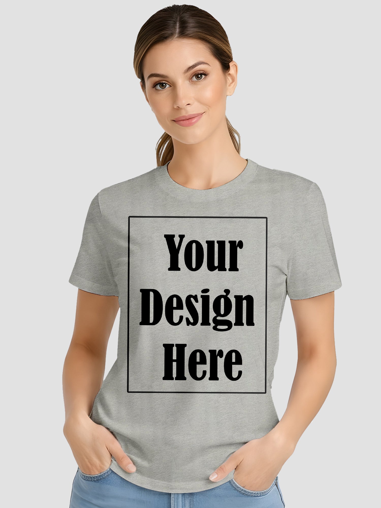Women Custom Printed T Shirt Personalized Design