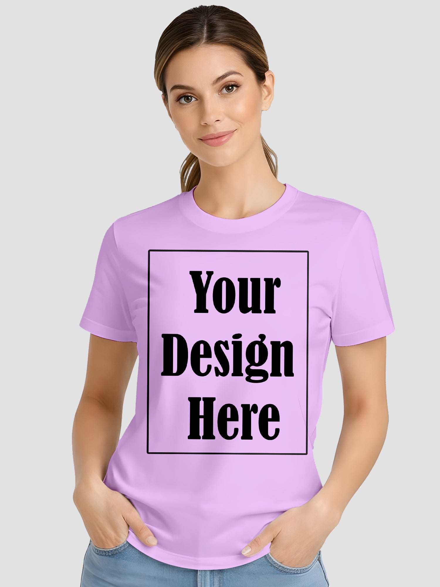 Women Custom Printed T Shirt Personalized Design