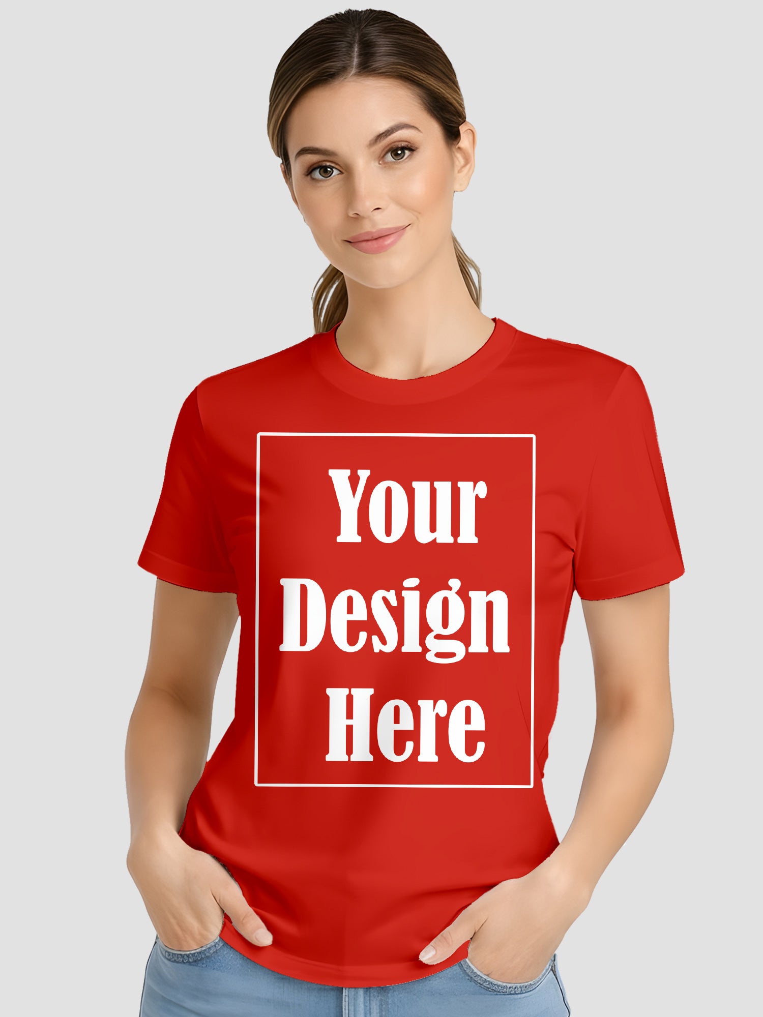 Women Custom Printed T Shirt Personalized Design