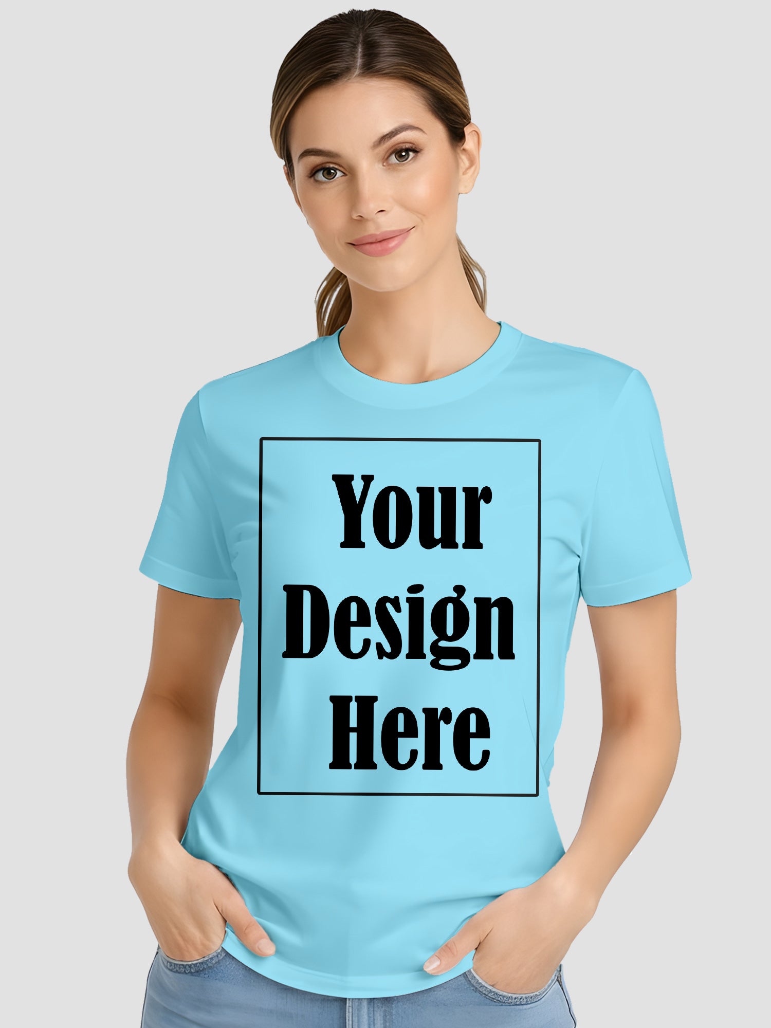 Women Custom Printed T Shirt Personalized Design