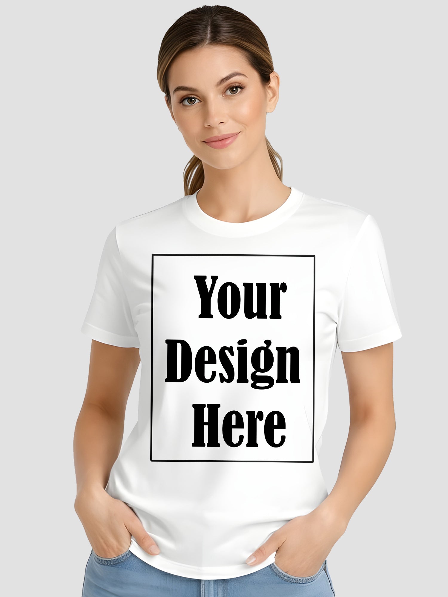 Women Custom Printed T Shirt Personalized Design