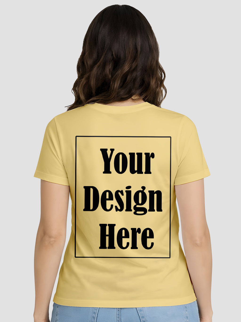 Women Custom Printed T Shirt Front & Back Design