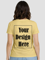 Women Custom Printed T Shirt Front & Back Design