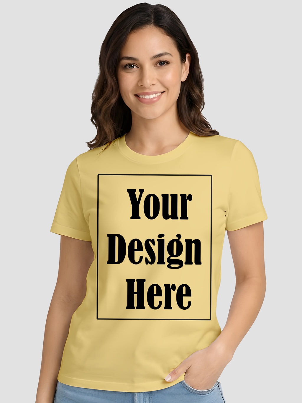 Women Custom Printed T Shirt Front & Back Design