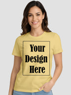 Women Custom Printed T Shirt Front & Back Design