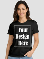 Women Custom Printed T Shirt Front & Back Design