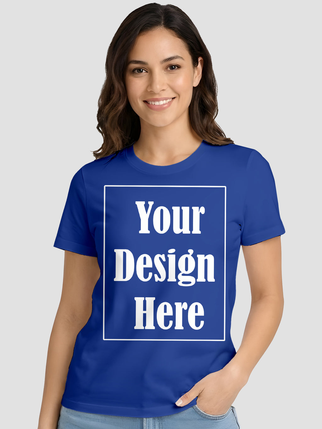 Women Custom Printed T Shirt Front & Back Design