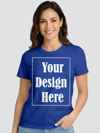 Women Custom Printed T Shirt Front & Back Design