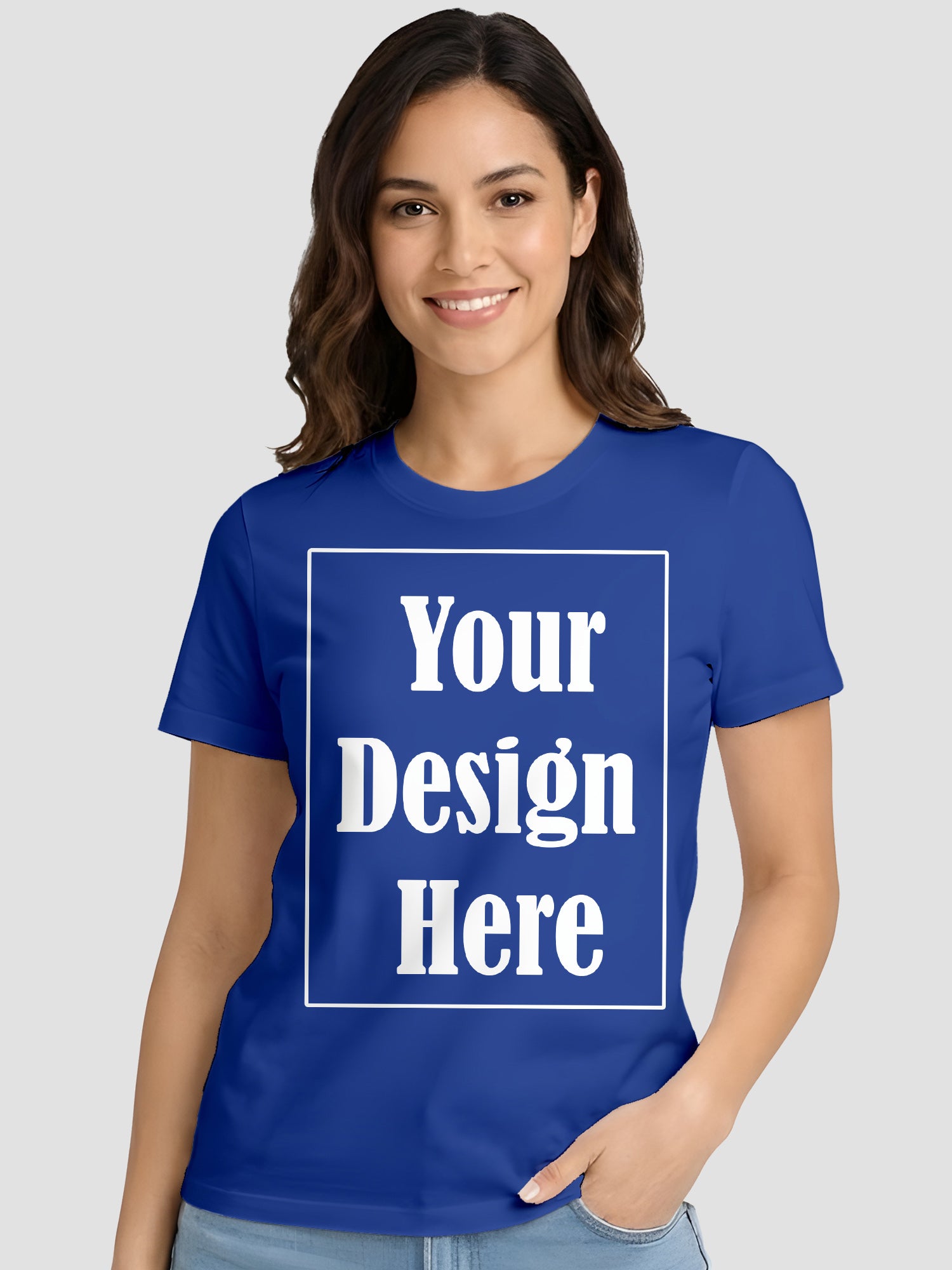 Women Custom Printed T Shirt Front & Back Design