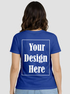 Women Custom Printed T Shirt Front & Back Design