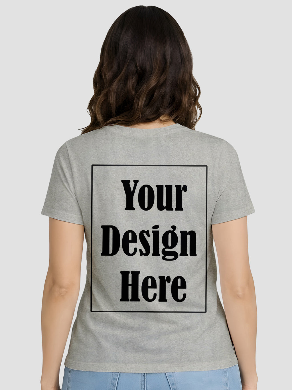 Women Custom Printed T Shirt Front & Back Design