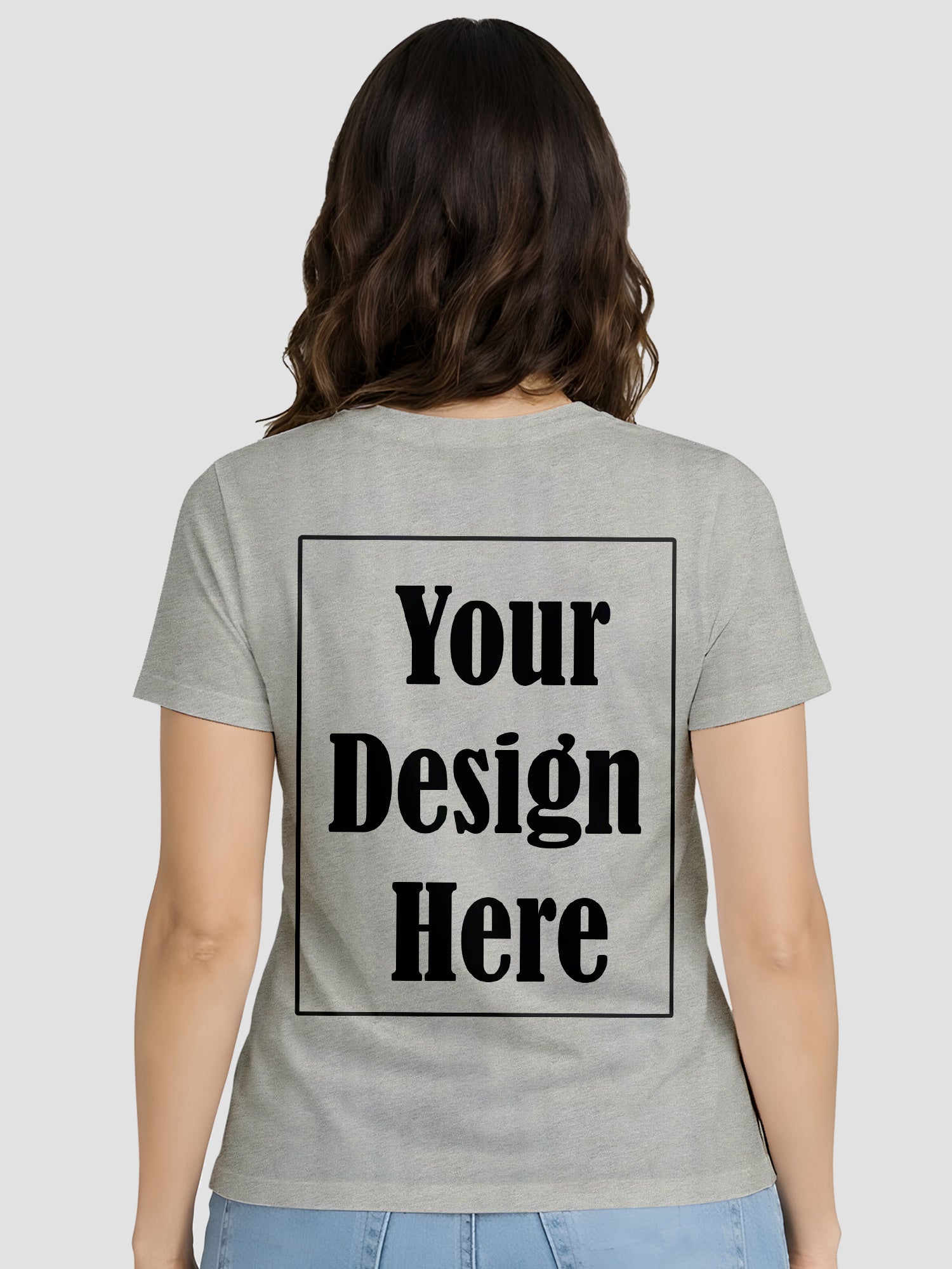 Women Custom Printed T Shirt Front & Back Design