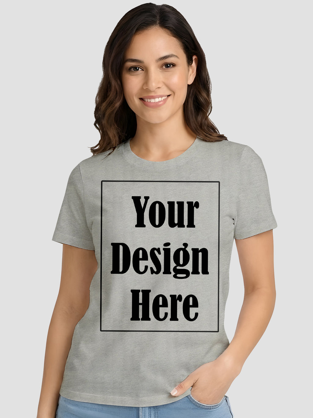 Women Custom Printed T Shirt Front & Back Design