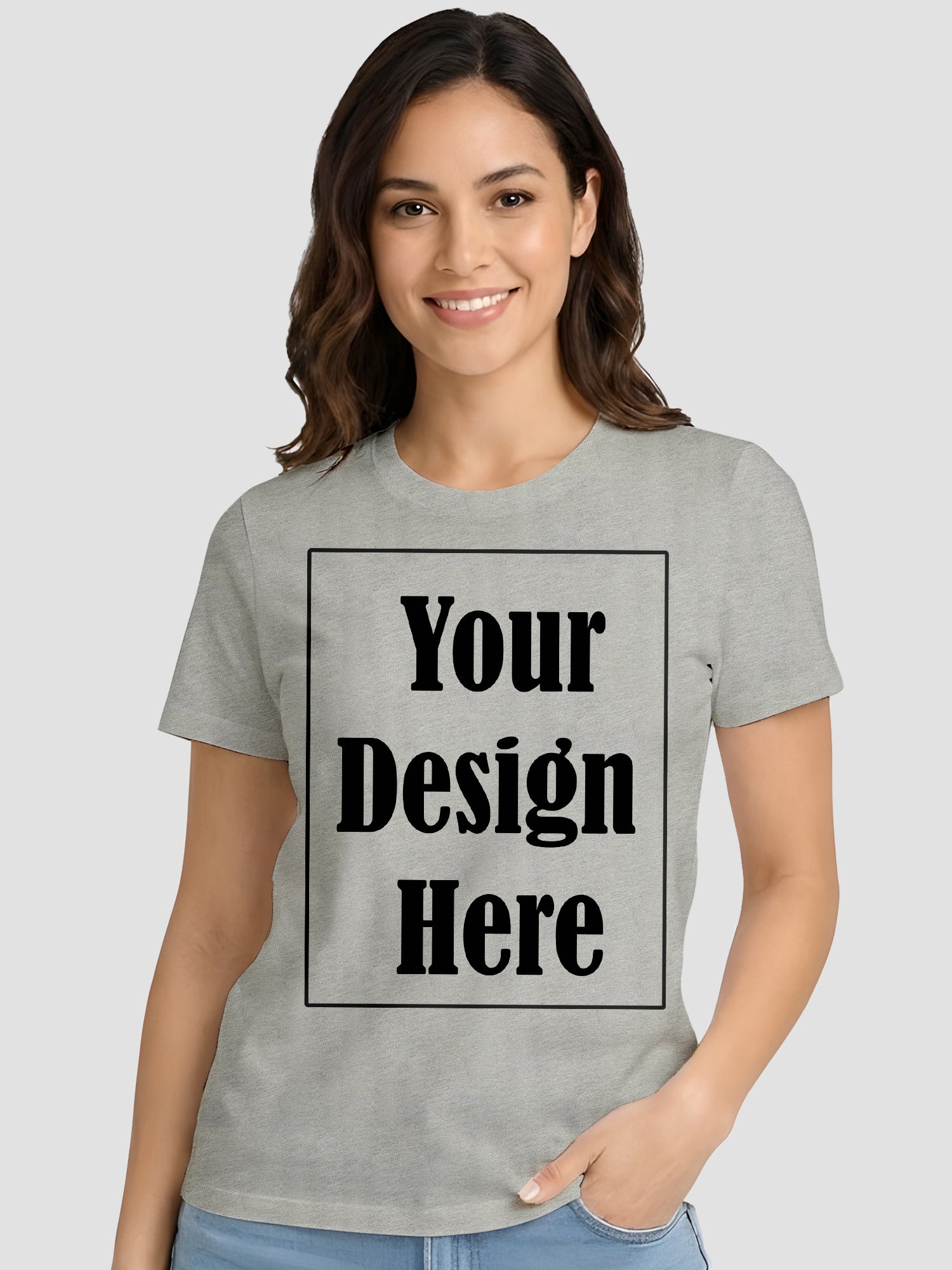 Women Custom Printed T Shirt Front & Back Design