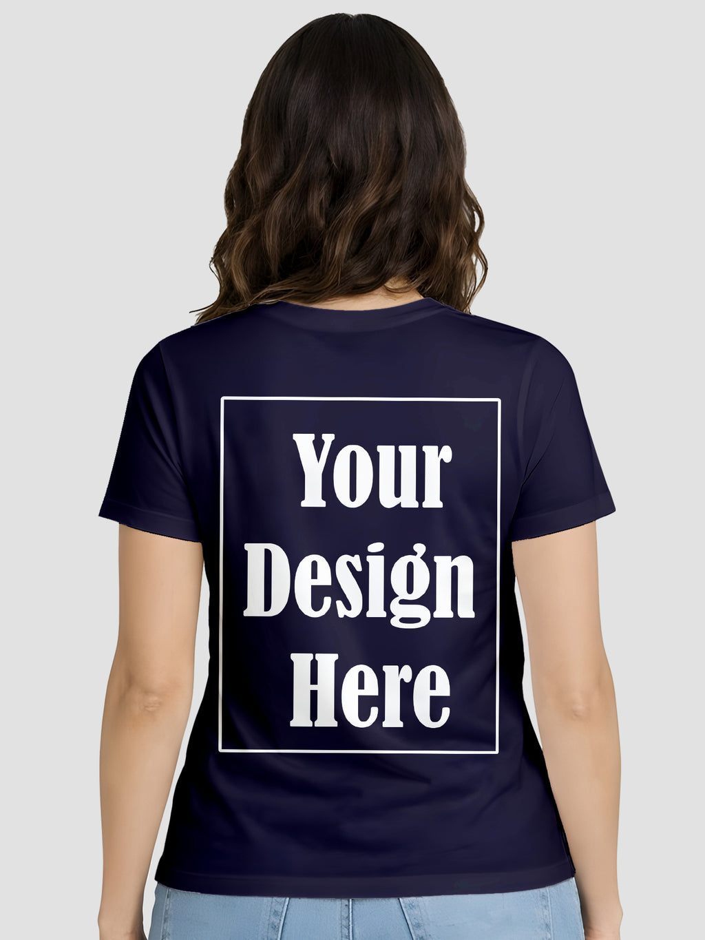 Women Custom Printed T Shirt Front & Back Design