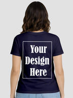Women Custom Printed T Shirt Front & Back Design