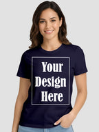Women Custom Printed T Shirt Front & Back Design