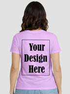 Women Custom Printed T Shirt Front & Back Design