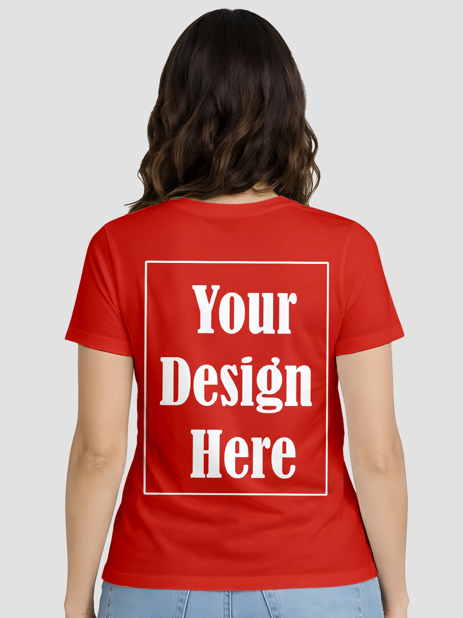 Women Custom Printed T Shirt Front & Back Design