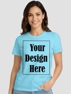 Women Custom Printed T Shirt Front & Back Design
