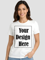 Women Custom Printed T Shirt Front & Back Design