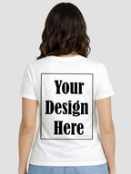 Women Custom Printed T Shirt Front & Back Design