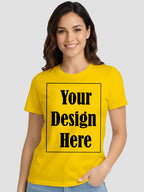 Women Custom Printed T Shirt Front & Back Design