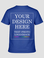 Women Custom Printed T Shirt Personalised Text Photo Logo Design