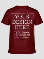 Women Custom Printed T Shirt Personalised Text Photo Logo Design