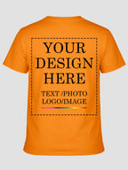 Women Custom Printed T Shirt Personalised Text Photo Logo Design